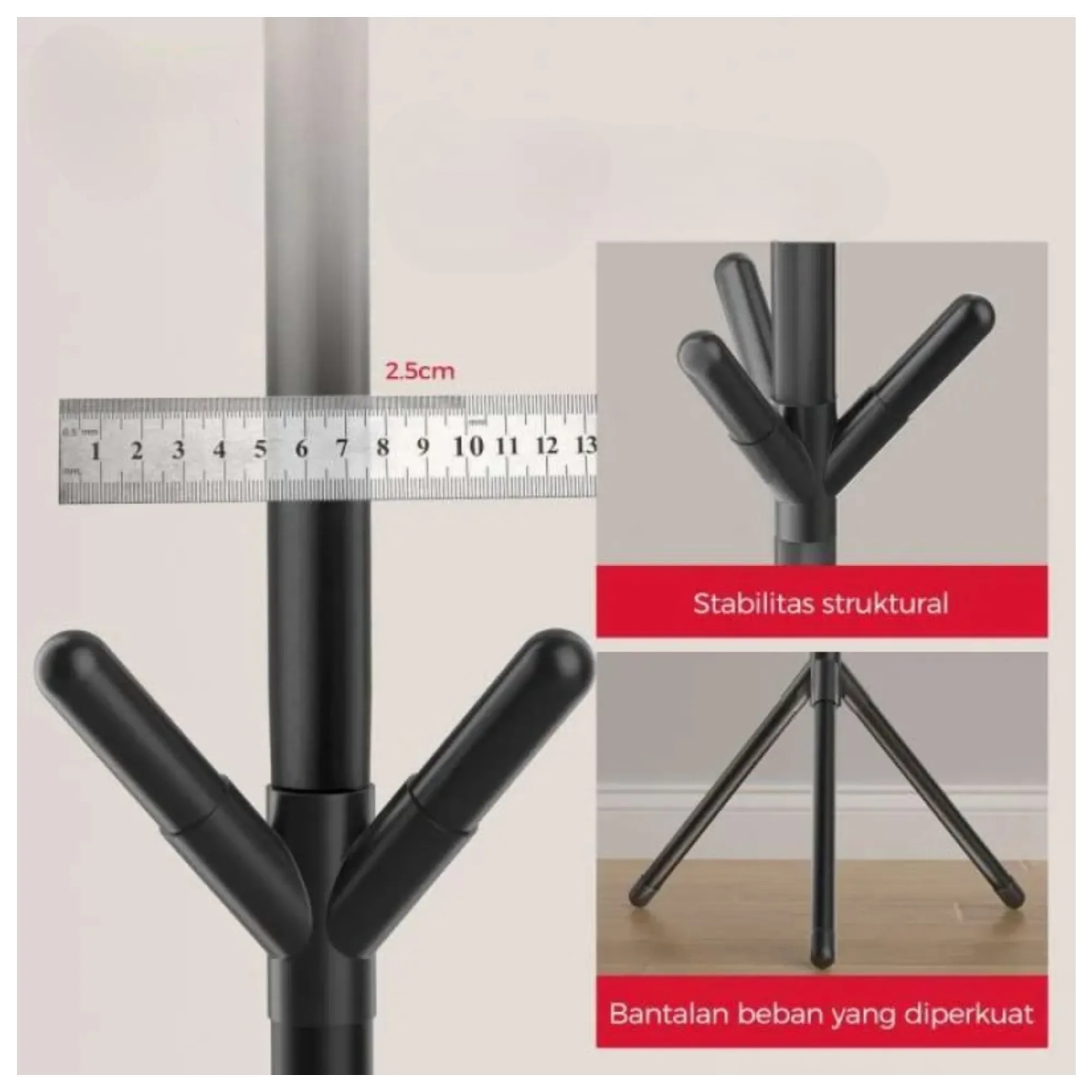 120cm Vertical Tree Branch Shape Clothes Rack For Hats And Accessories F57-8-1825