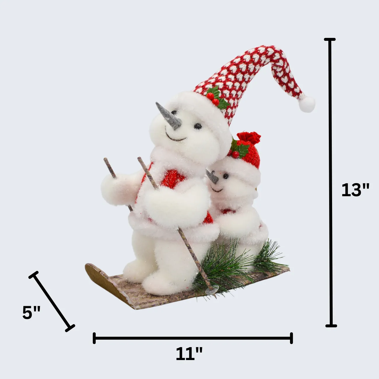 17.75" Sledding Snowman