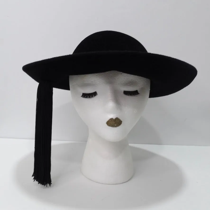 1960's Frank Olive Hat with Long Tassel