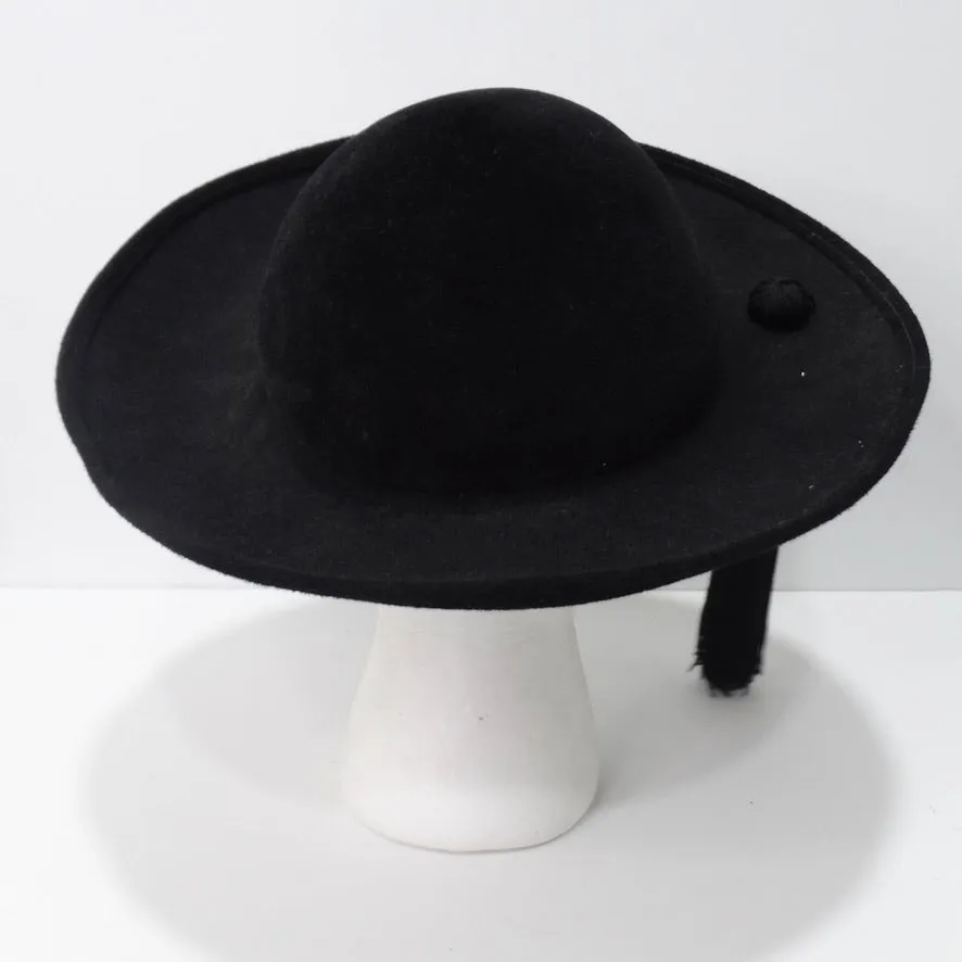 1960's Frank Olive Hat with Long Tassel