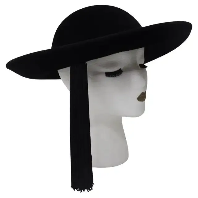 1960's Frank Olive Hat with Long Tassel