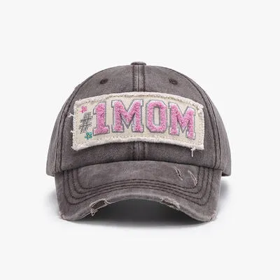 #1MOM Adjustable Cotton Baseball Cap | Comfortable, Stylish, and Versatile Hats for Everyday Wear