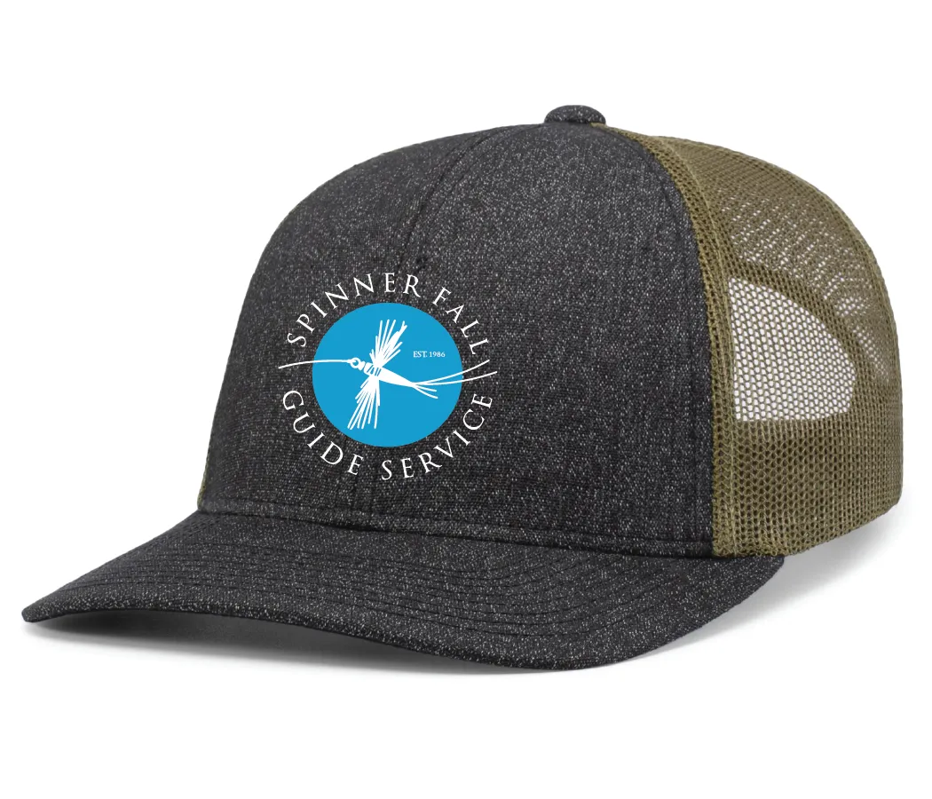 210C Pacific Headwear Melange Heather Low-Profile Trucker