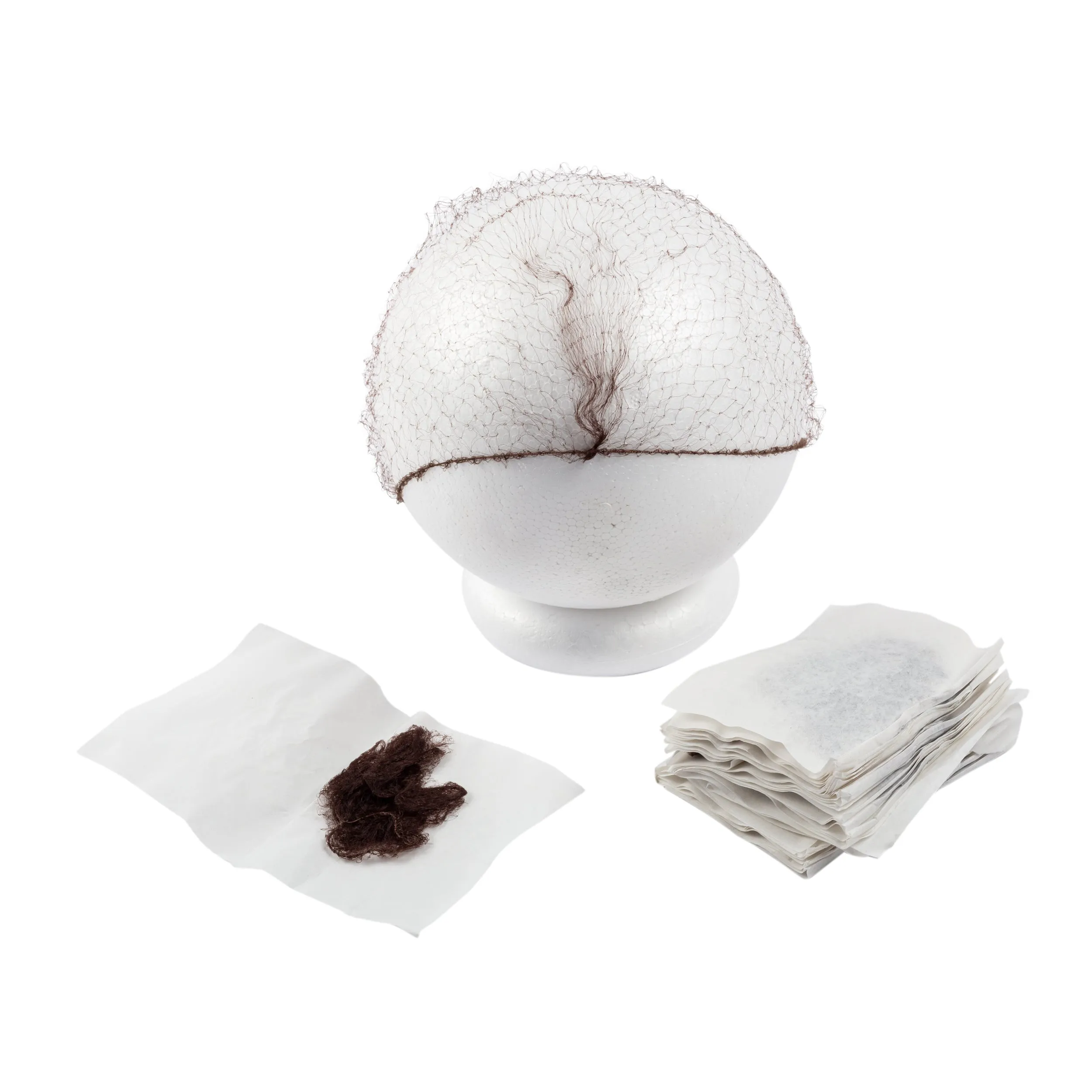 24" Dark Brown Latex Free Light Weight Hairnets, Case 2,880