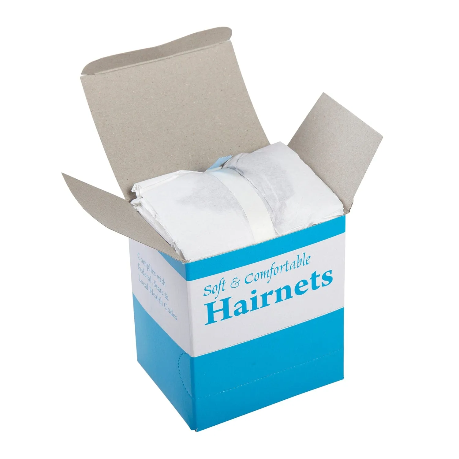 28" Stirling Light Brown Latex Free Lightweight Nylon Hairnet, Case of 1,440