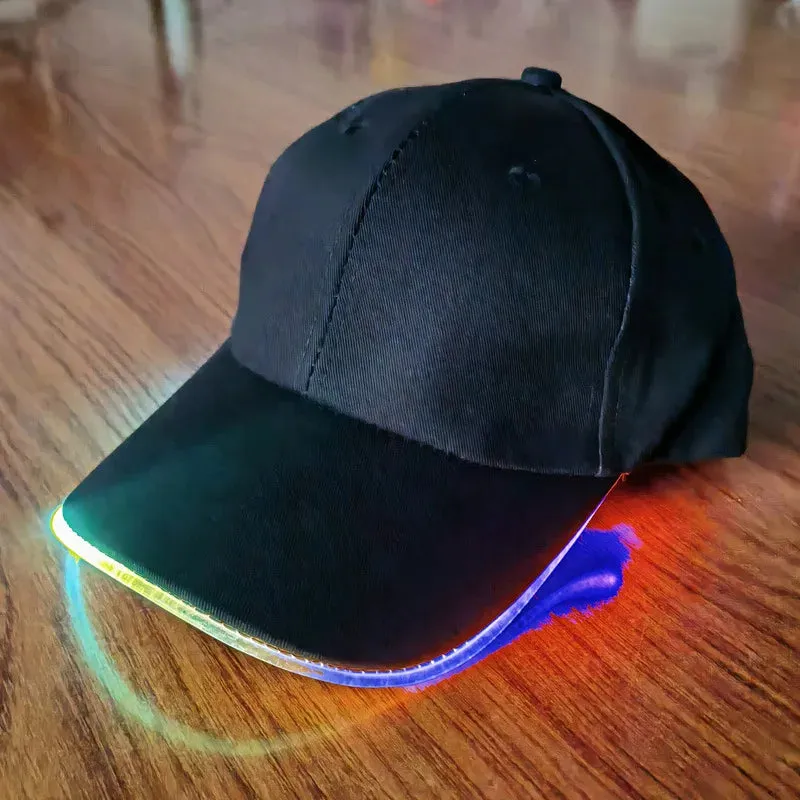 2PCS Hip Hop Casual Game Luminous Party Light Cap