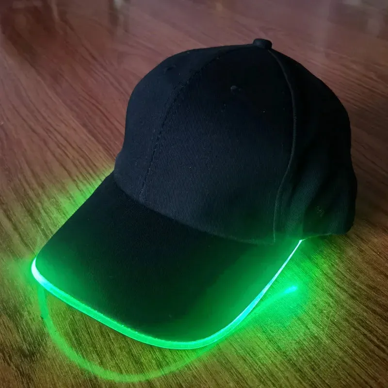 2PCS Hip Hop Casual Game Luminous Party Light Cap