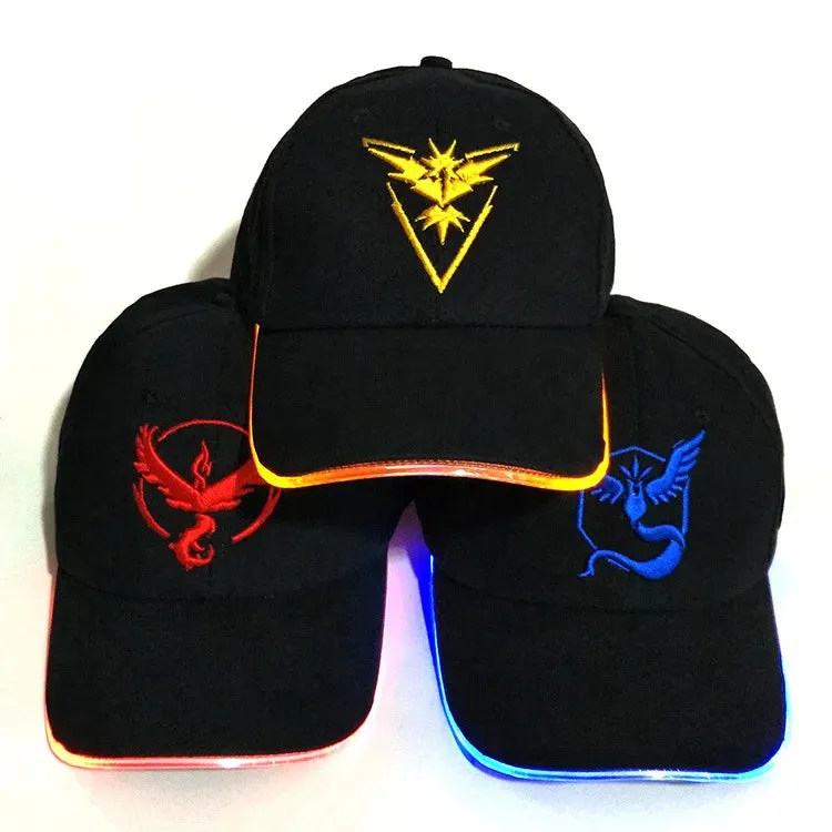 2PCS Hip Hop Casual Game Luminous Party Light Cap
