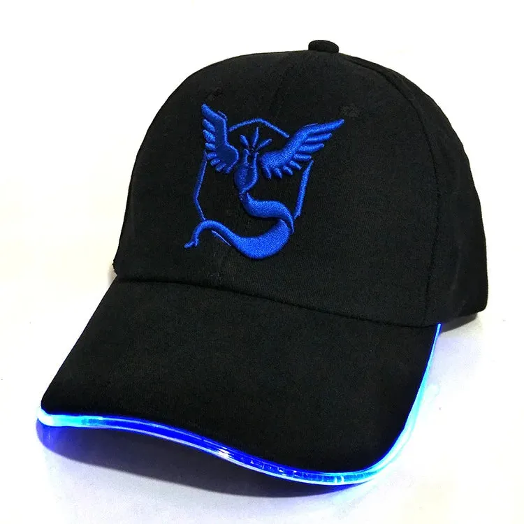 2PCS Hip Hop Casual Game Luminous Party Light Cap