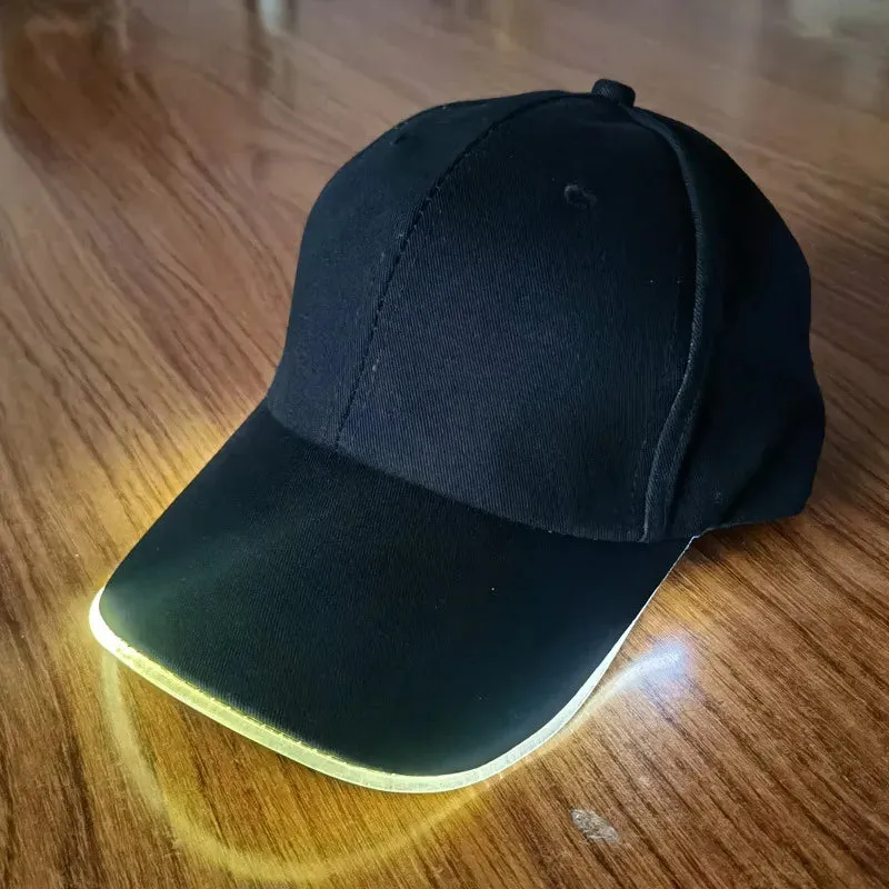 2PCS Hip Hop Casual Game Luminous Party Light Cap