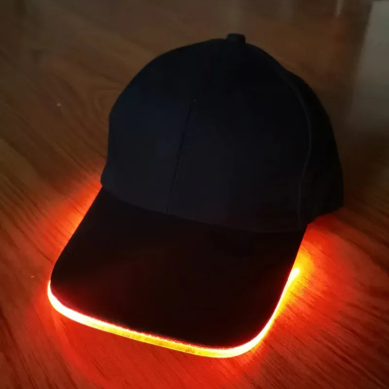 2PCS Hip Hop Casual Game Luminous Party Light Cap