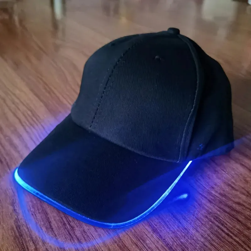2PCS Hip Hop Casual Game Luminous Party Light Cap