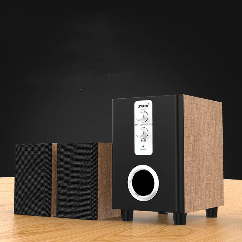 3 in 1 Home Speaker 3.5mm Wired Computer Speakers HD Sound USB Powered Sound Box | Brodtica.com