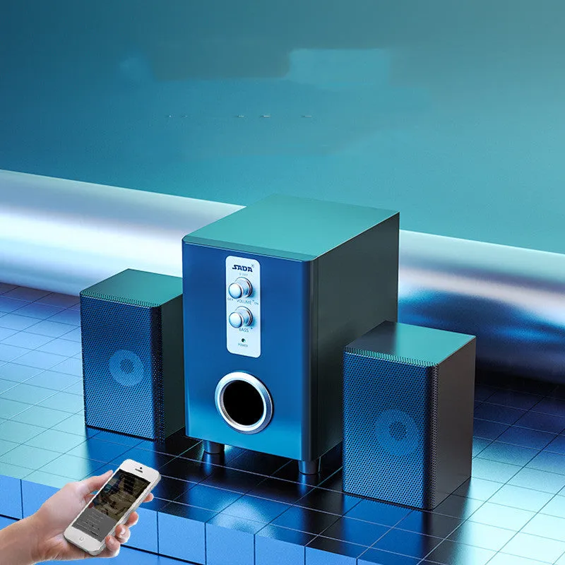 3 in 1 Home Speaker 3.5mm Wired Computer Speakers HD Sound USB Powered Sound Box | Brodtica.com