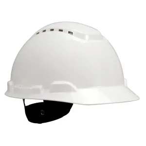 3M 700 Series Type 1 Vented Hard Hat | CSA Z94.1 Class C | Ratchet Suspension, Adjustable Fit | High-Density Polyethylene for Safety & Comfort