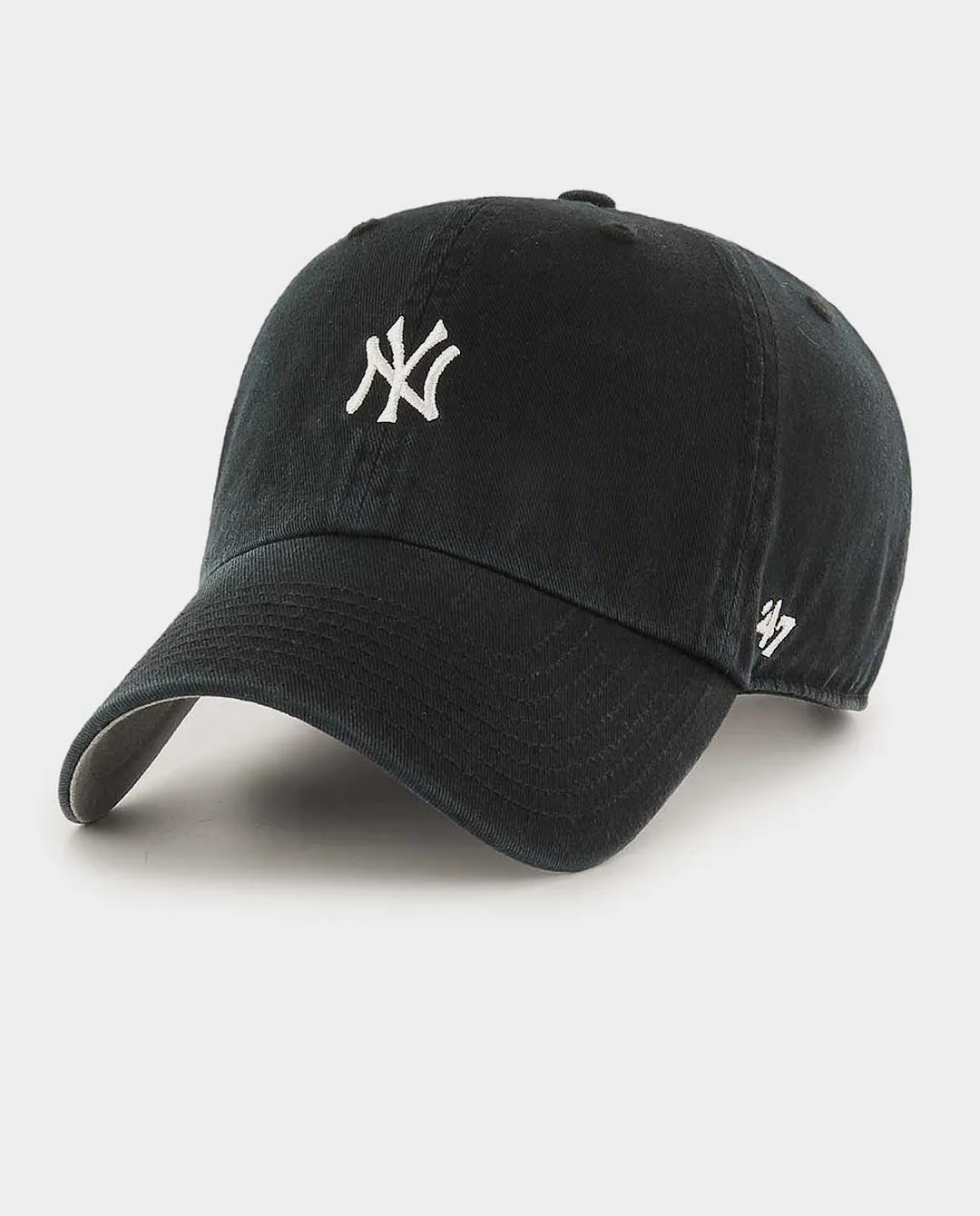 47 Brand - New York Yankees Base Runner Clean Up Hat - Black/White