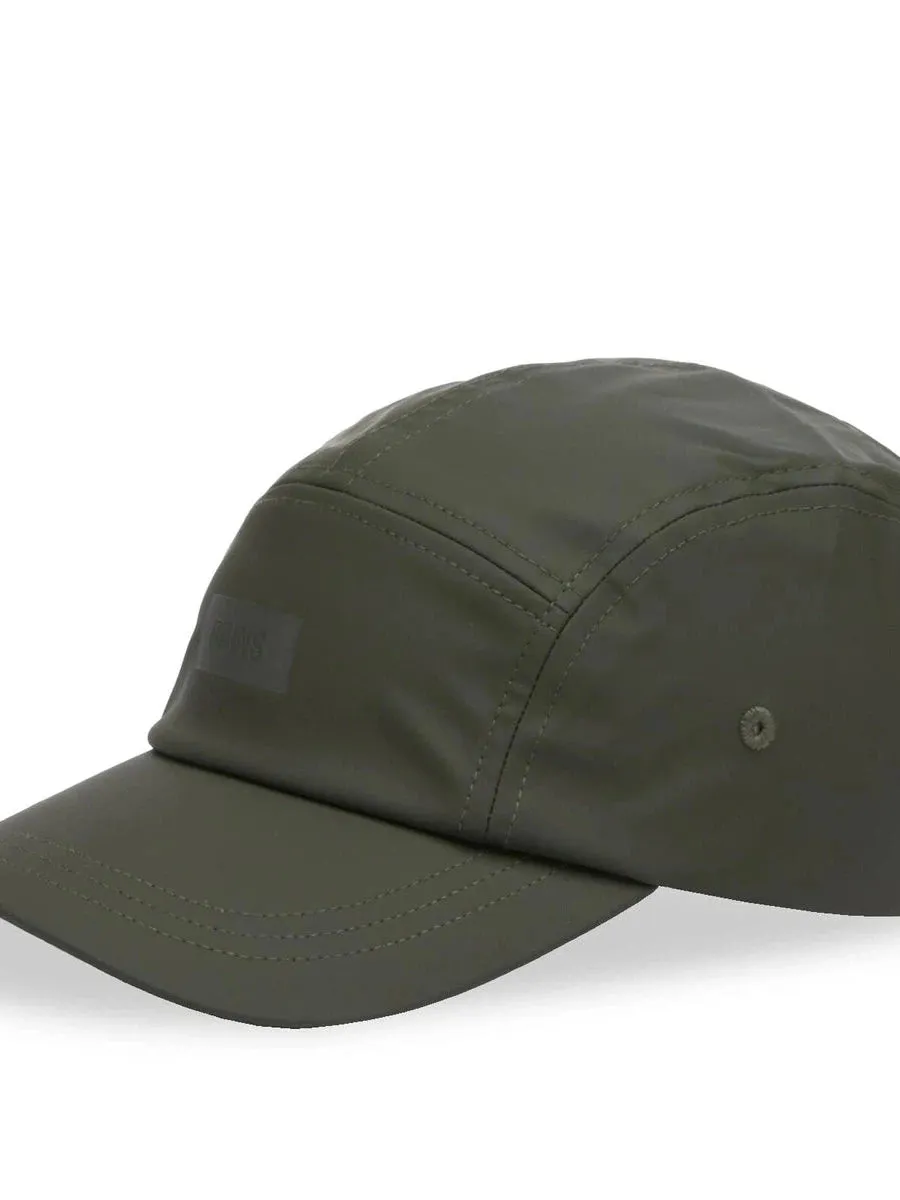 5 Panel Cap in Green by RAINS