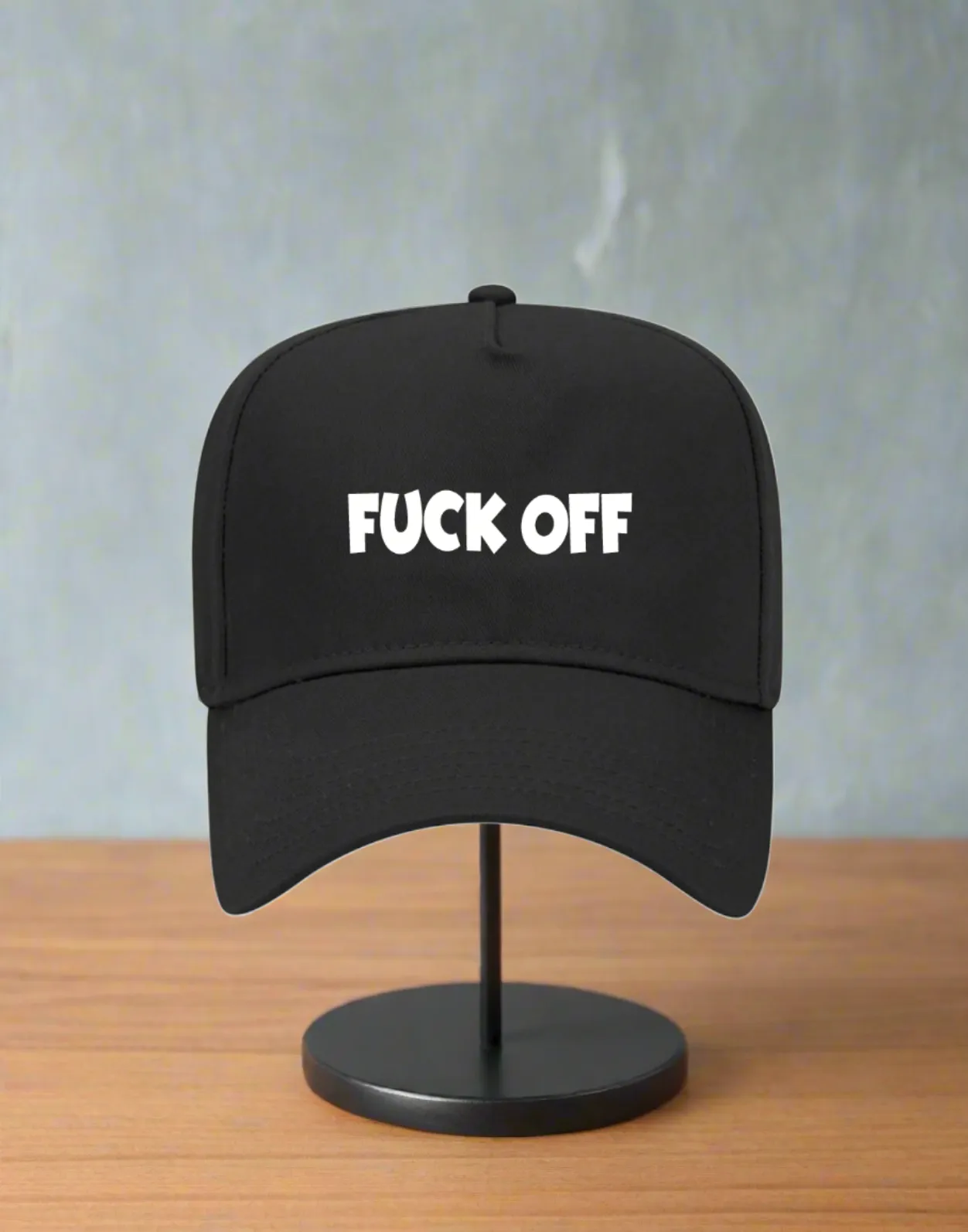 5 Panel Mid Profile Baseball Cap Fuck Off