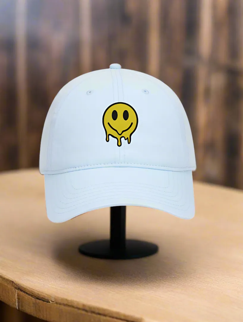 5 Panel Mid Profile Baseball Cap Smile Melted
