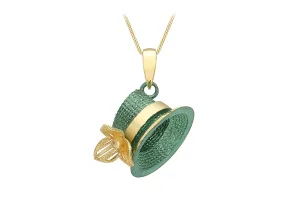 9ct Yellow Gold Hat Pendant