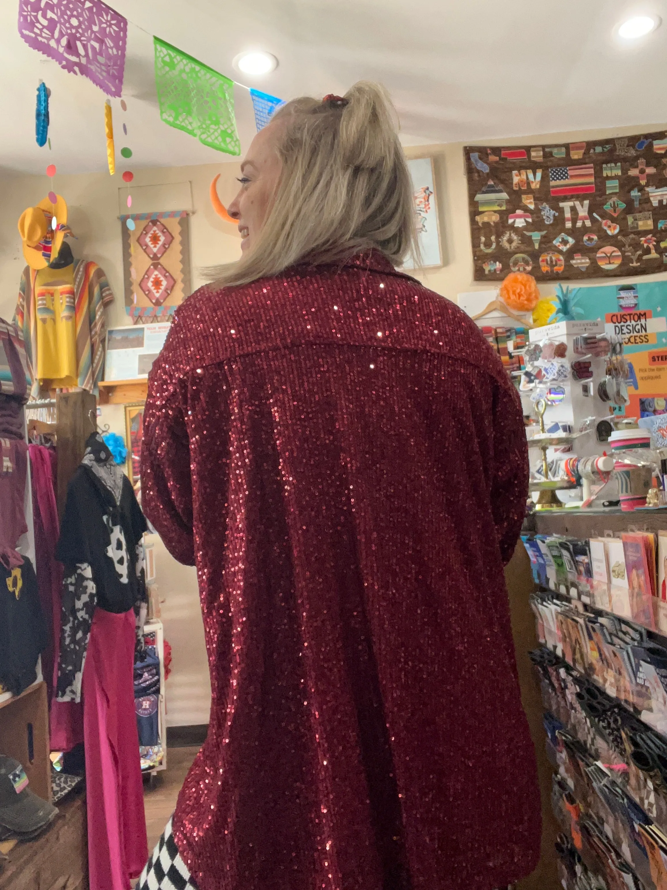 A Night Out Sequin Top