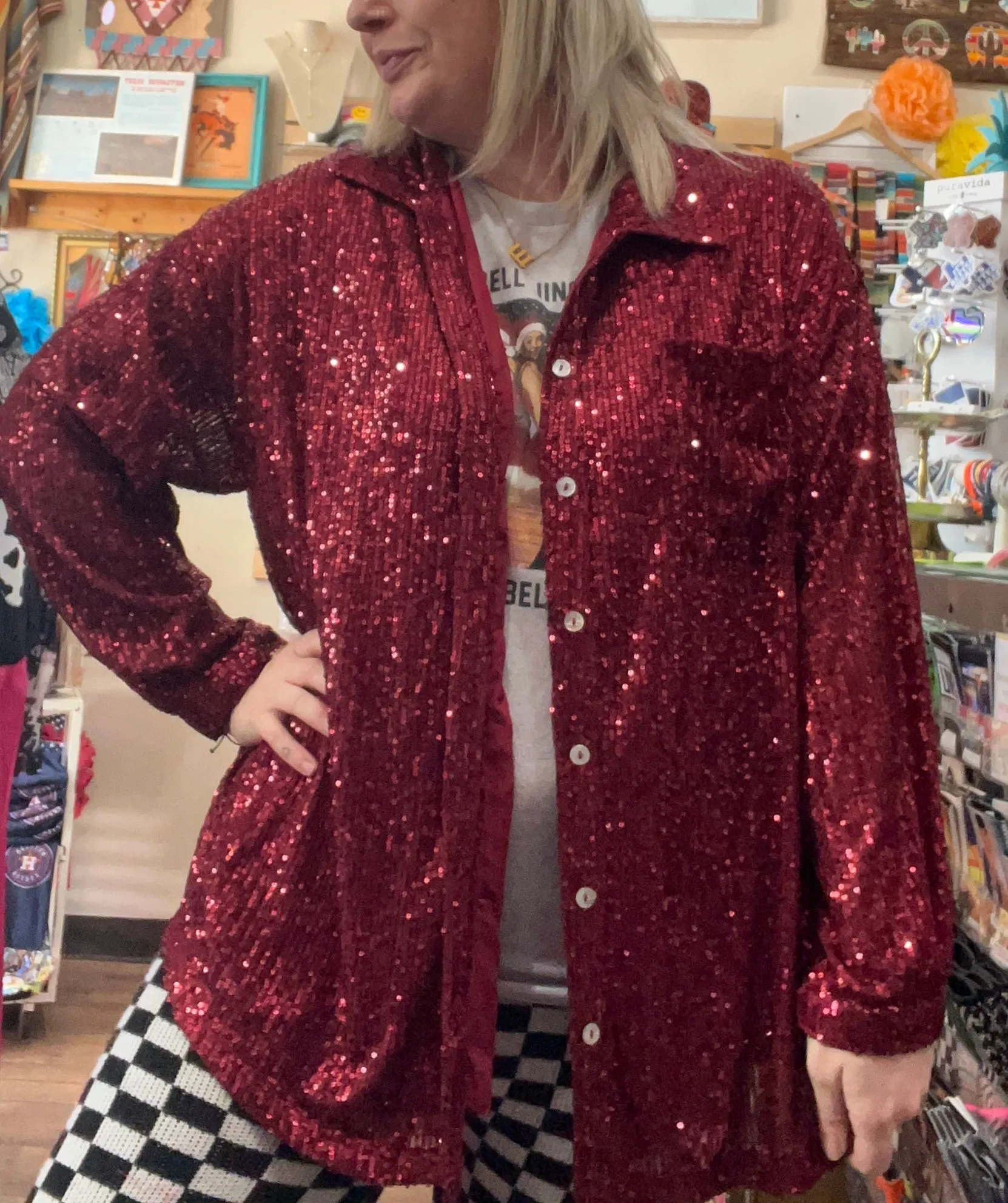 A Night Out Sequin Top