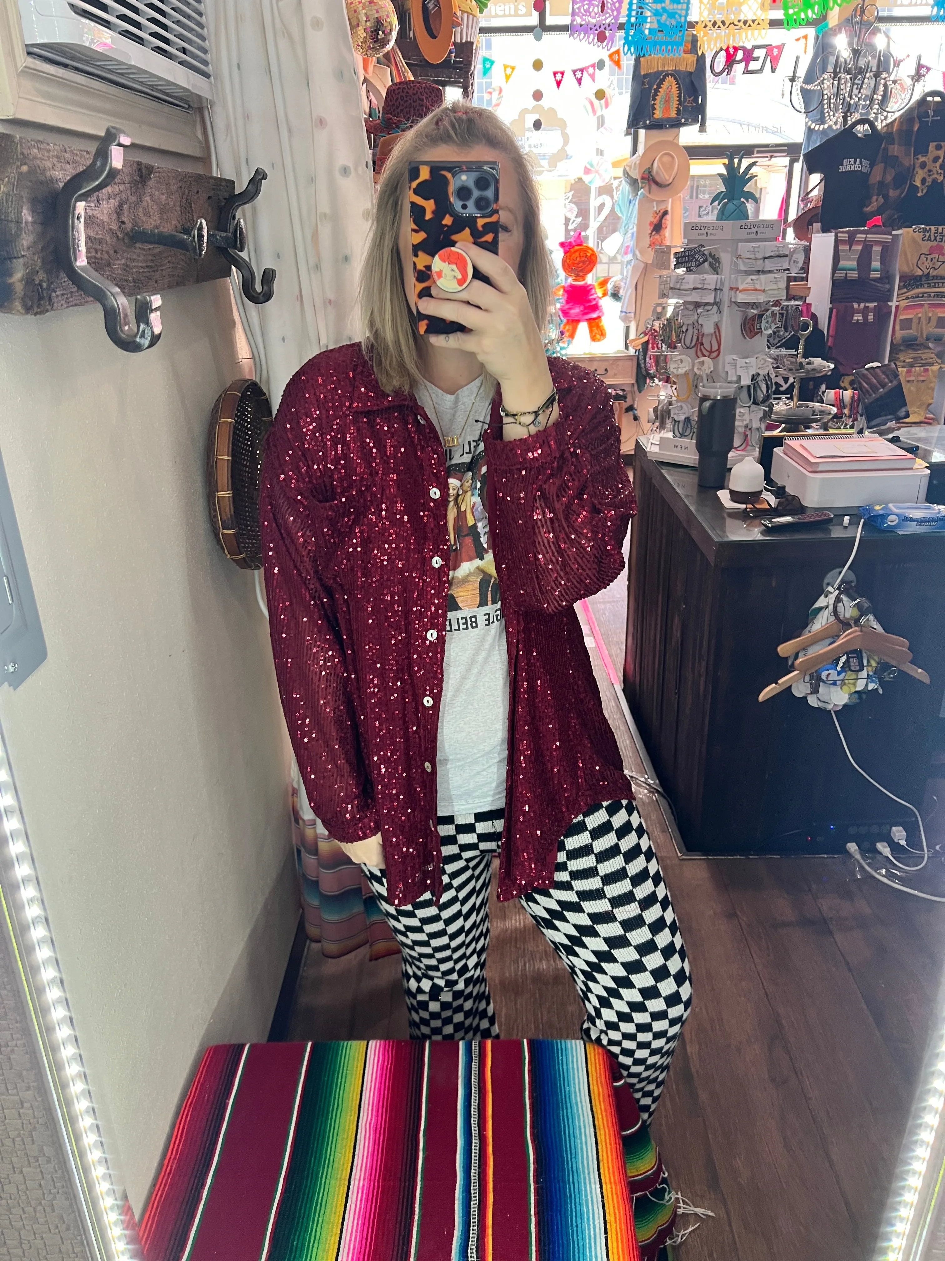 A Night Out Sequin Top