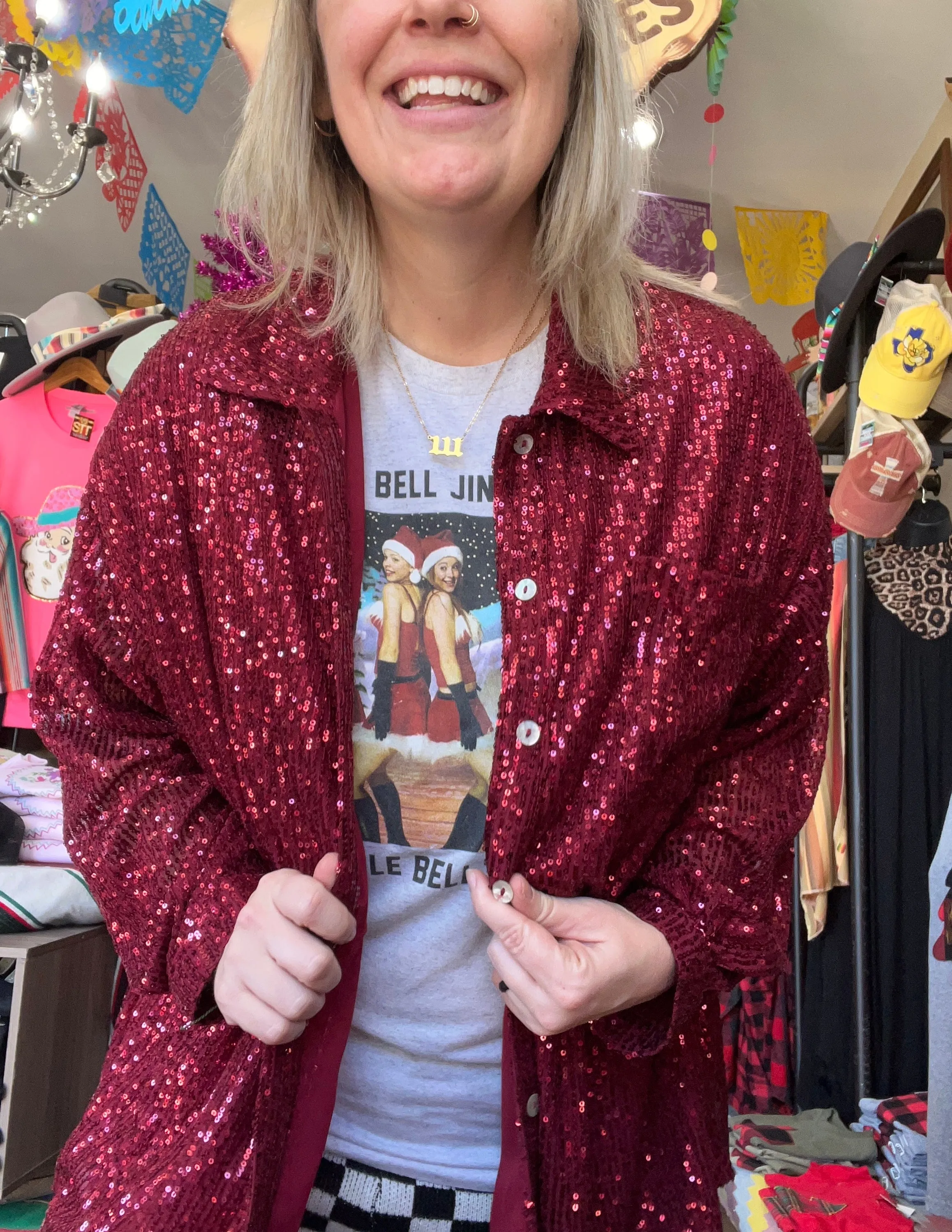 A Night Out Sequin Top