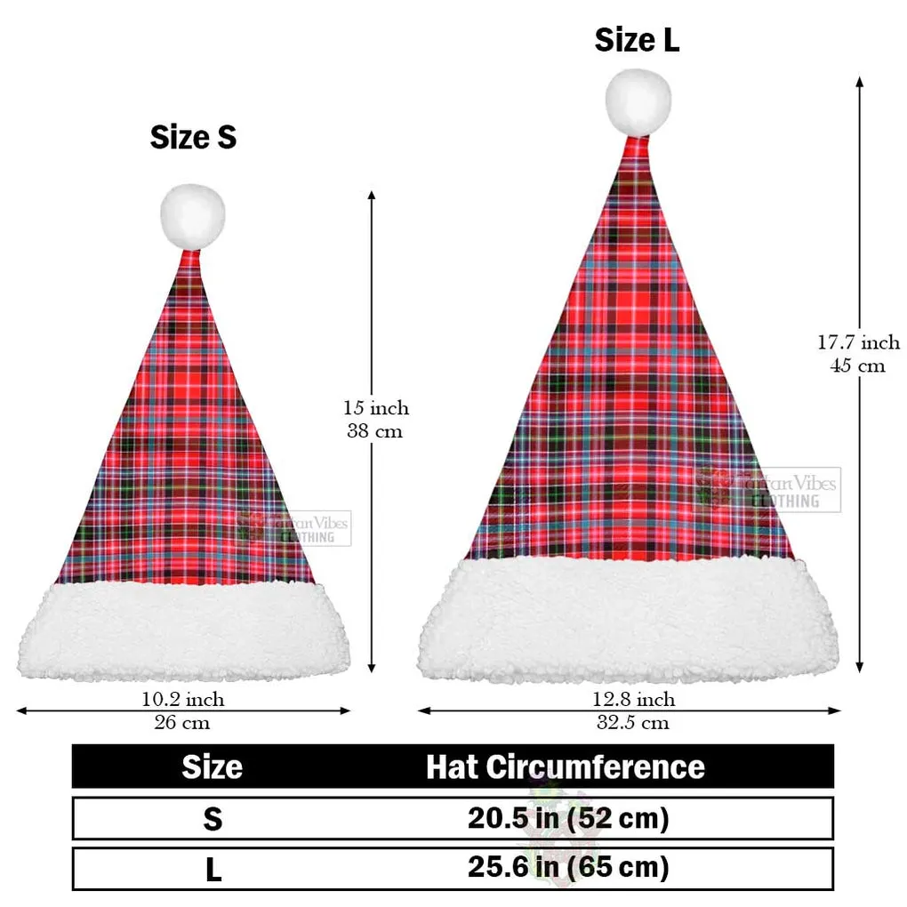 Aberdeen District Tartan Christmas Santa Hats
