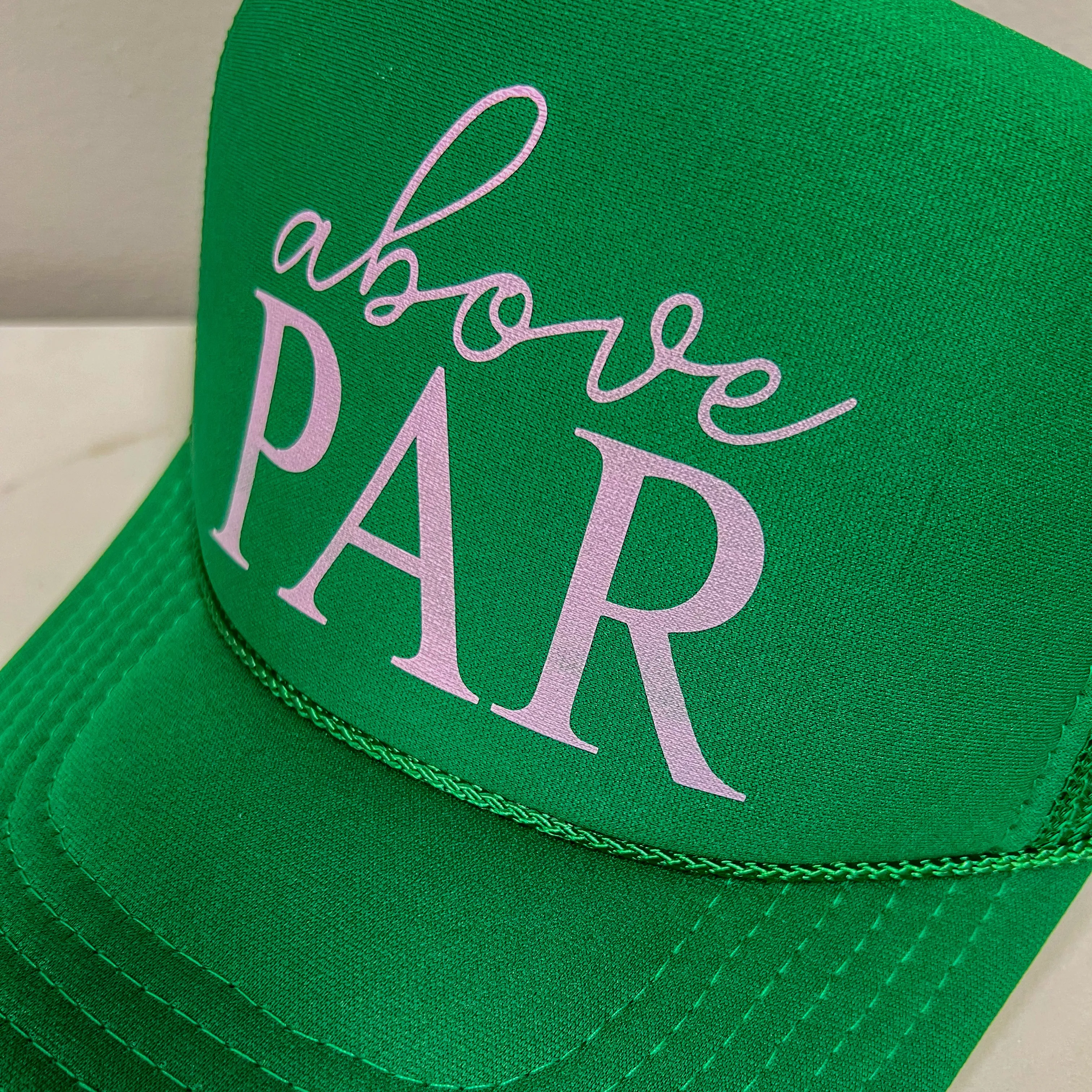 Above Par Puff Trucker Hat • Kelly Green