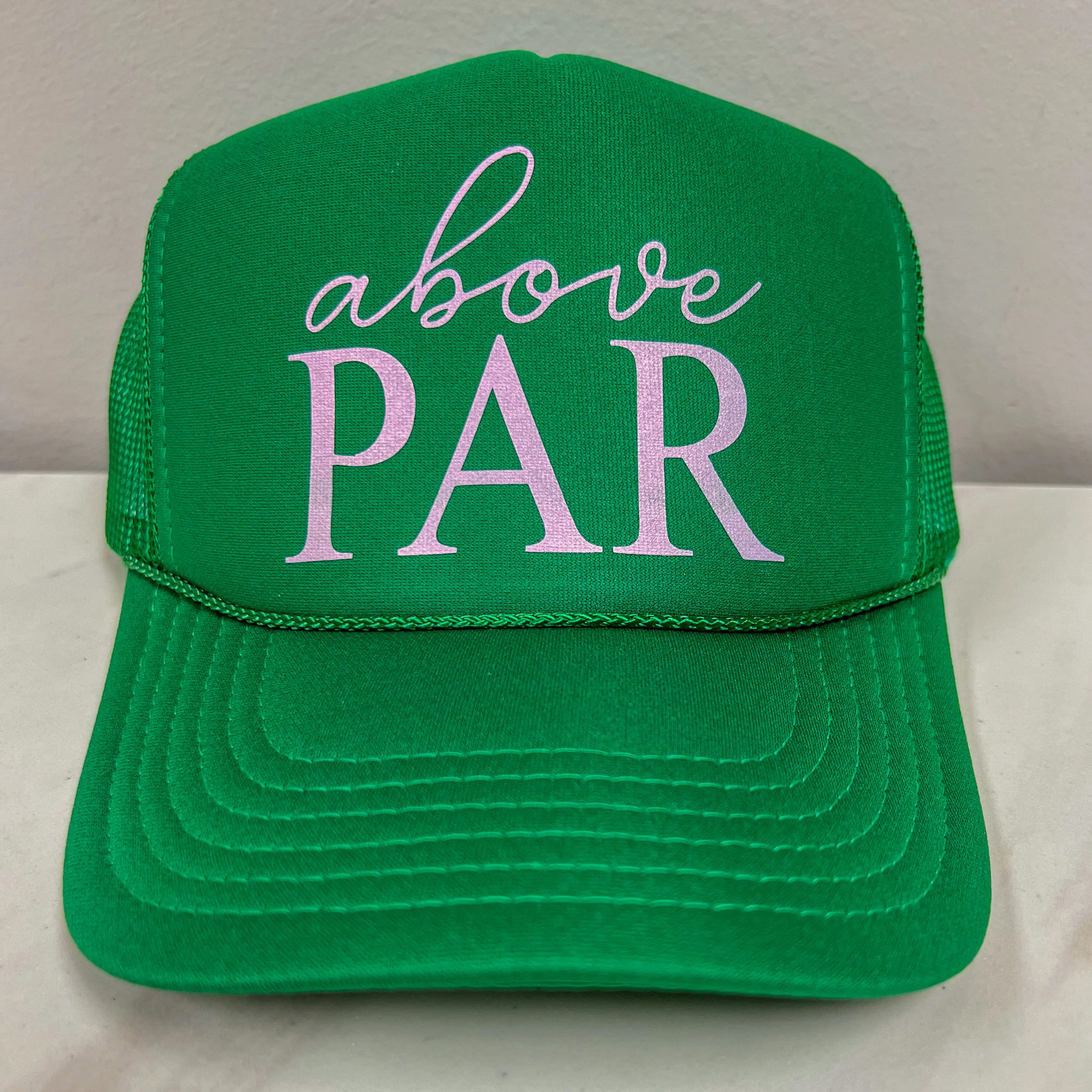 Above Par Puff Trucker Hat • Kelly Green