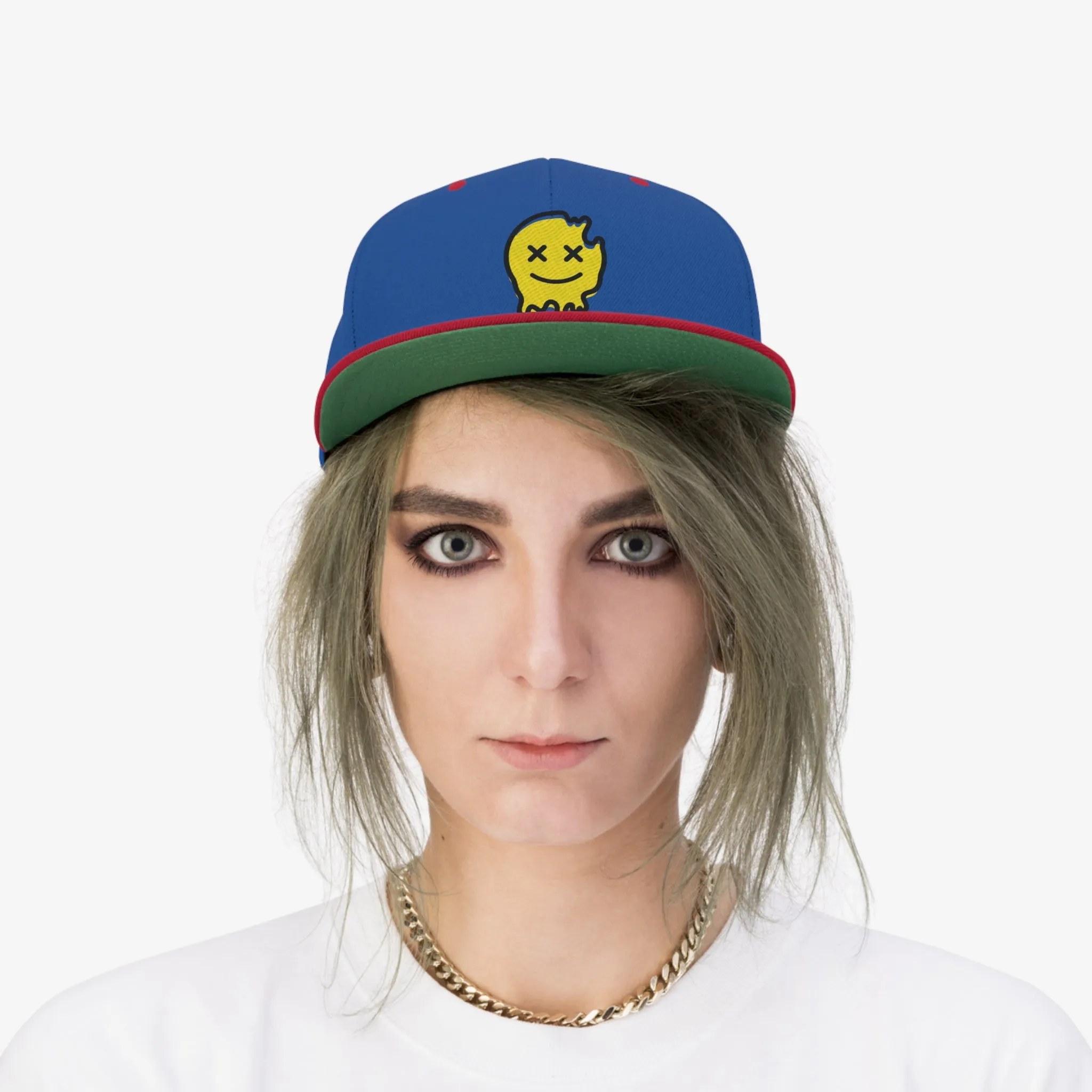Acid House Smiley Unisex Flat Bill Hat
