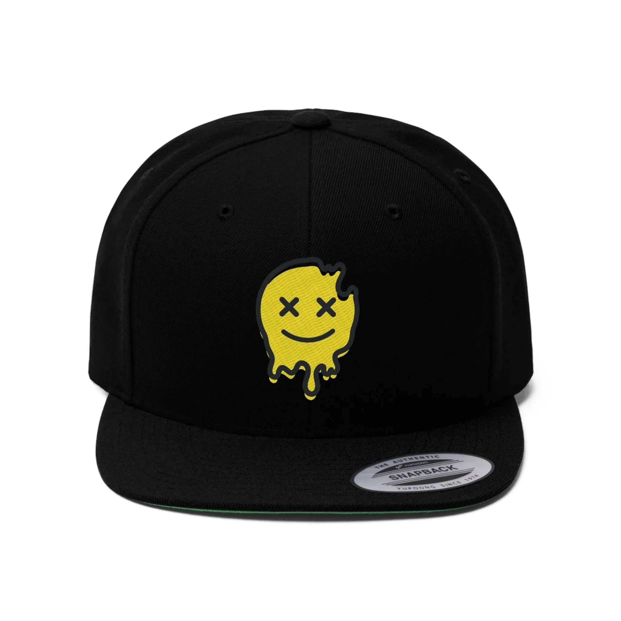 Acid House Smiley Unisex Flat Bill Hat