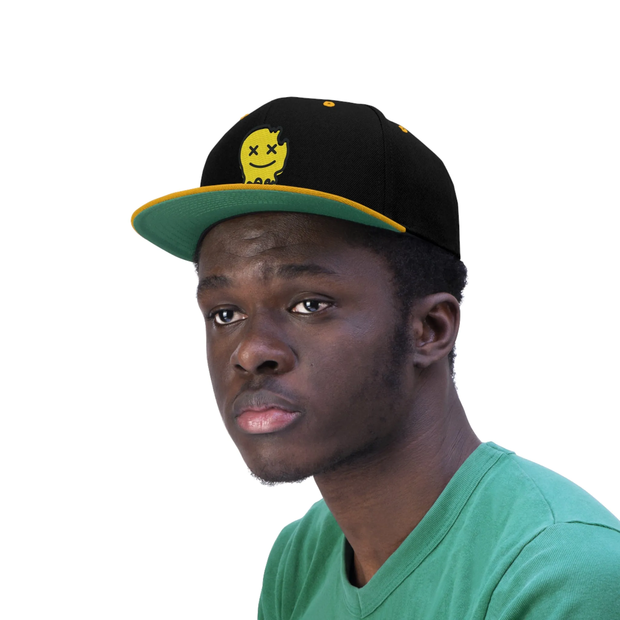 Acid House Smiley Unisex Flat Bill Hat