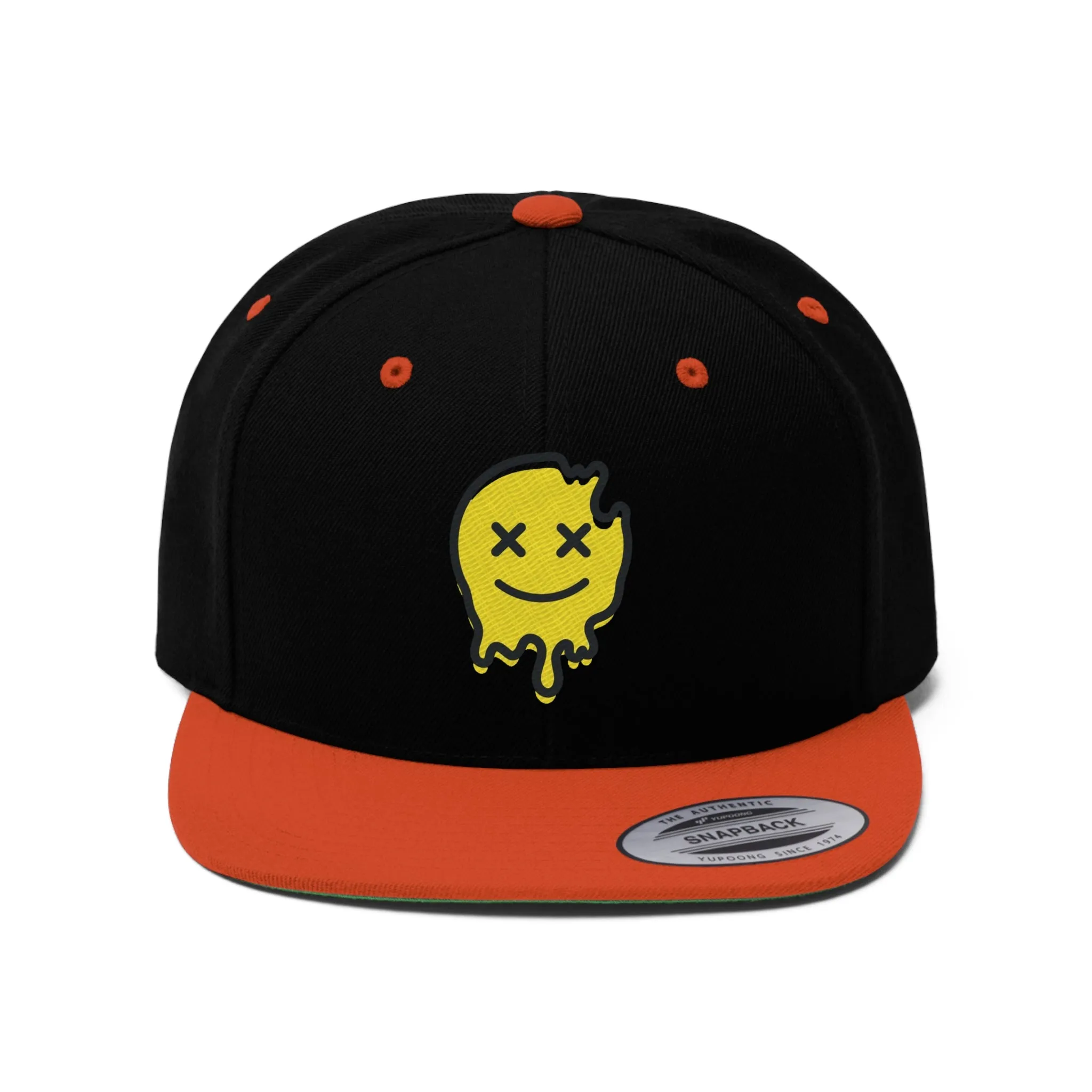Acid House Smiley Unisex Flat Bill Hat