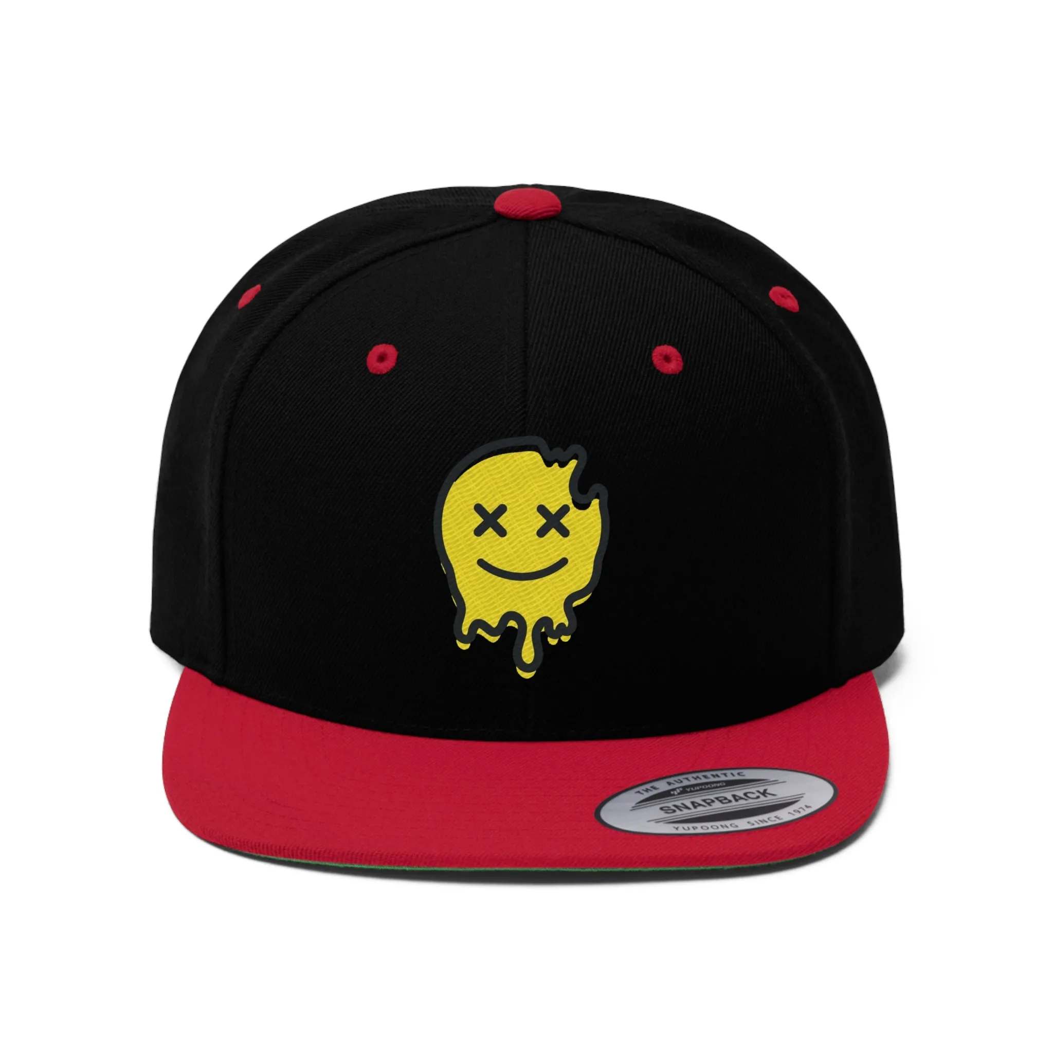 Acid House Smiley Unisex Flat Bill Hat