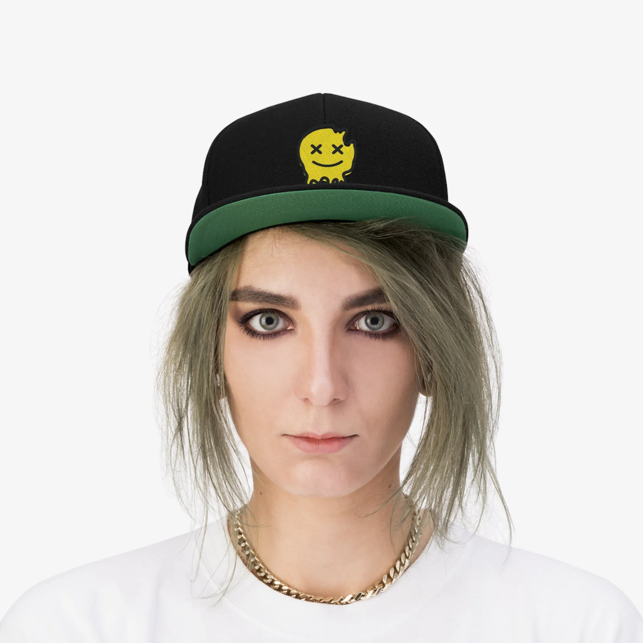 Acid House Smiley Unisex Flat Bill Hat