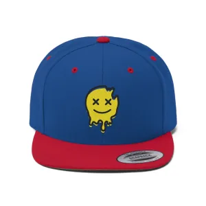 Acid House Smiley Unisex Flat Bill Hat