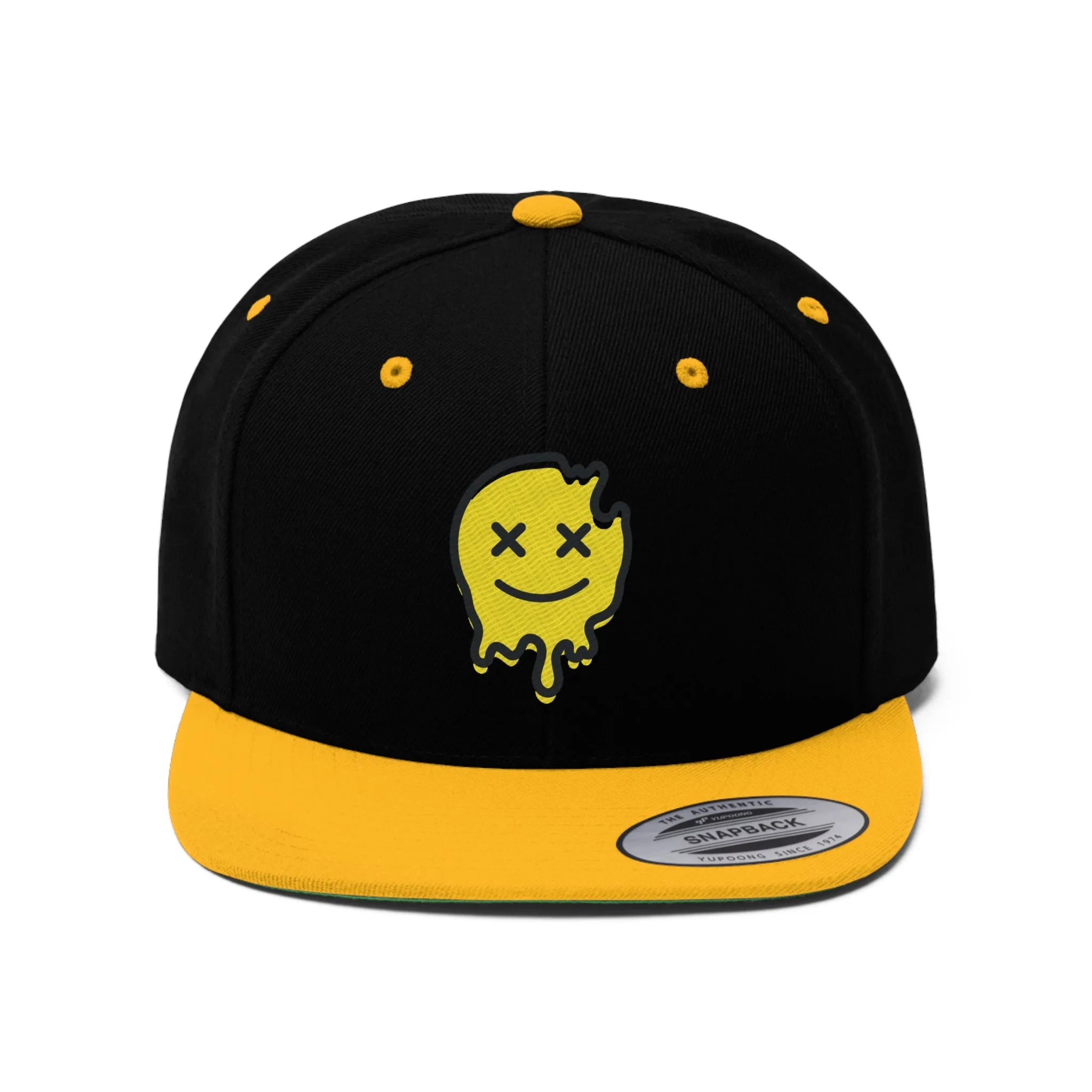 Acid House Smiley Unisex Flat Bill Hat