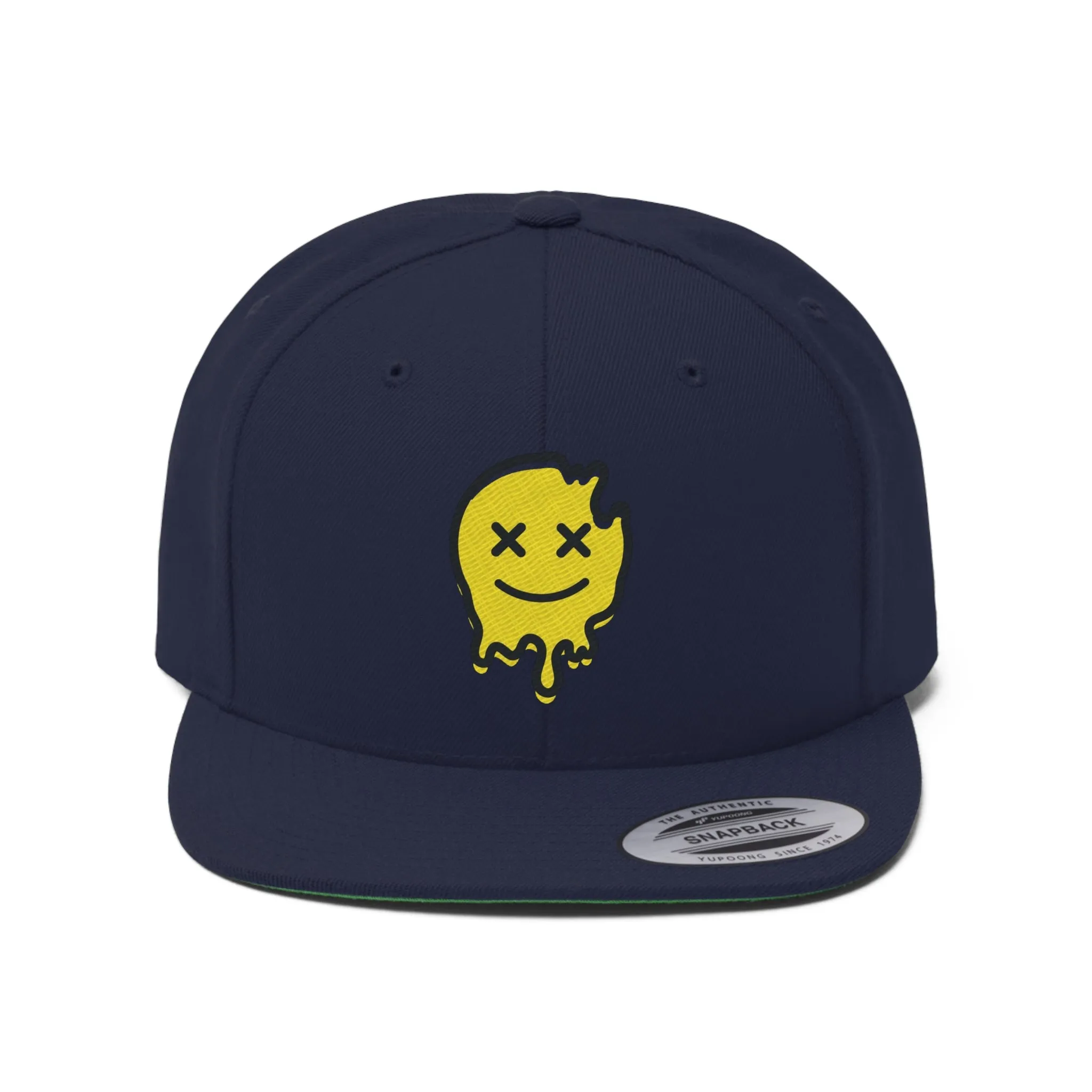 Acid House Smiley Unisex Flat Bill Hat