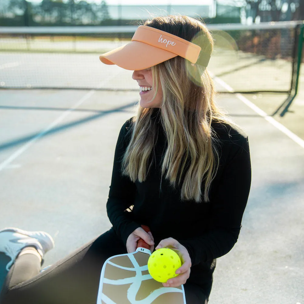 Adjustable Band Sport Visor - Light Orange