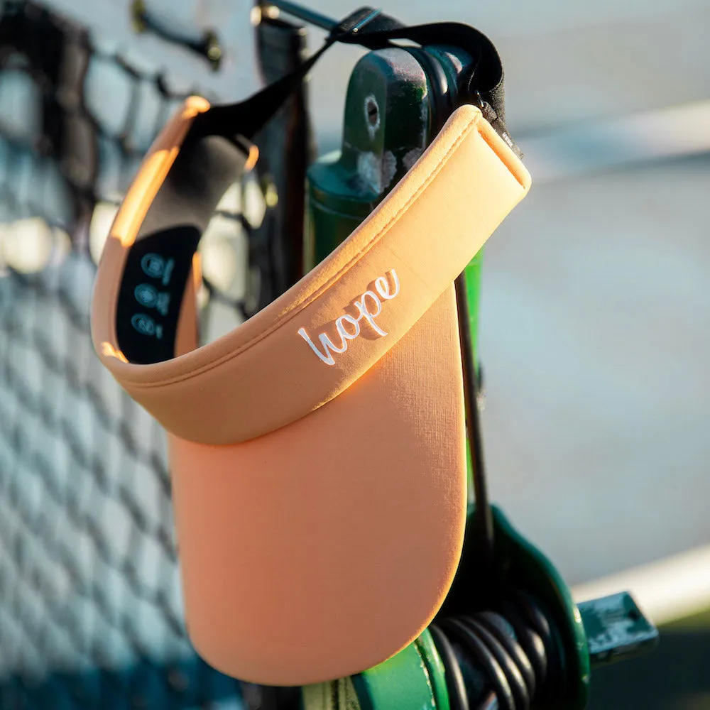 Adjustable Band Sport Visor - Light Orange