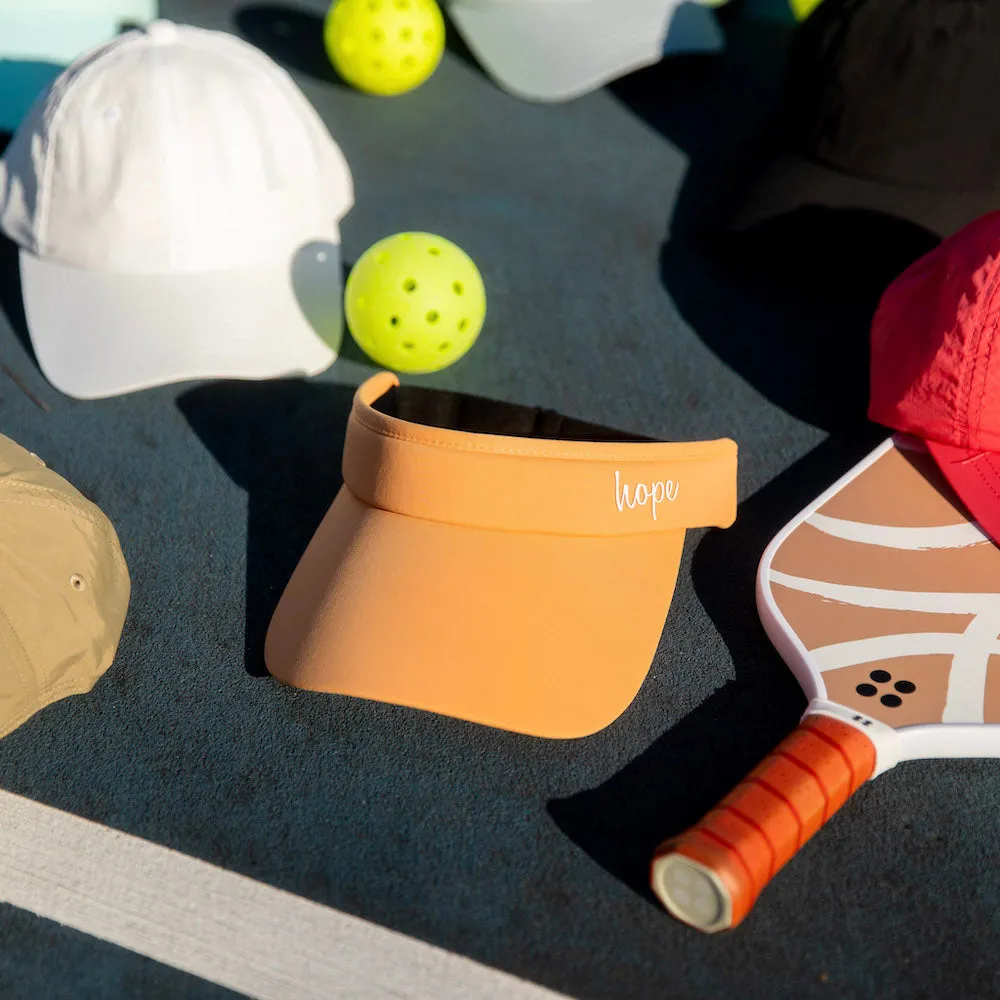 Adjustable Band Sport Visor - Light Orange