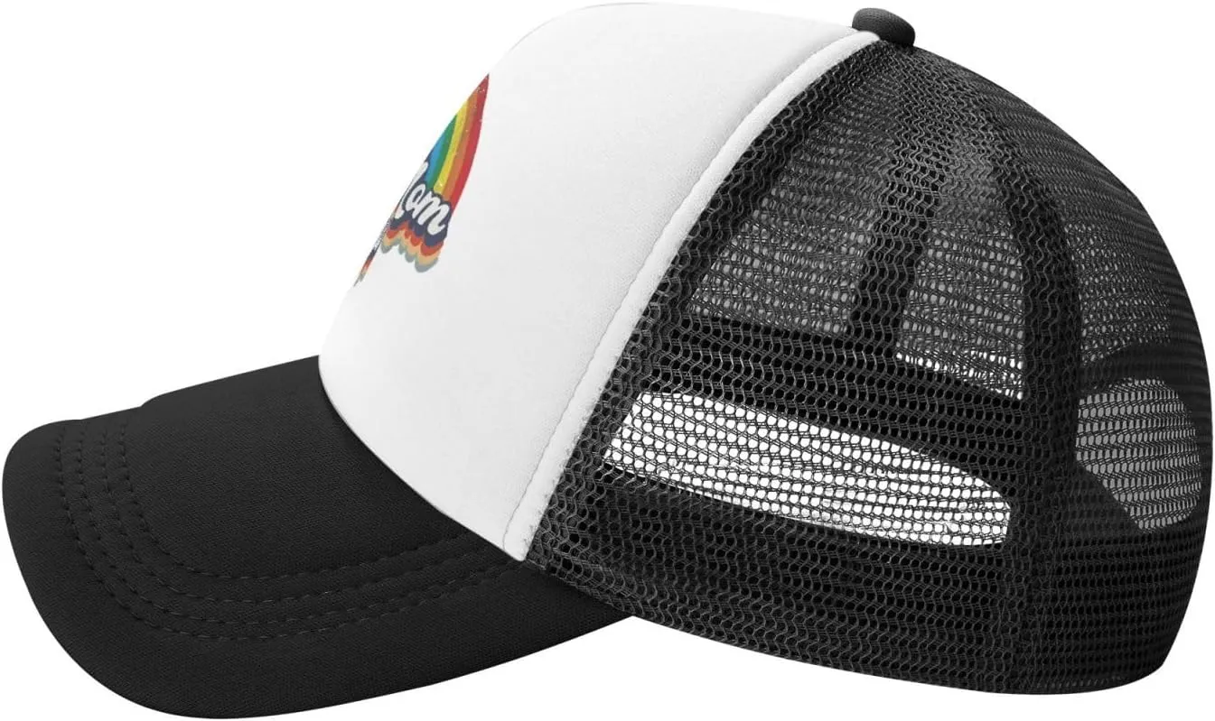 Adult Mesh Baseball Caps Adjustable Trucker Hats Breathable Snapback Caps for Women Men