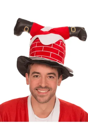 Adult Santa Stuck In Chimney Hat