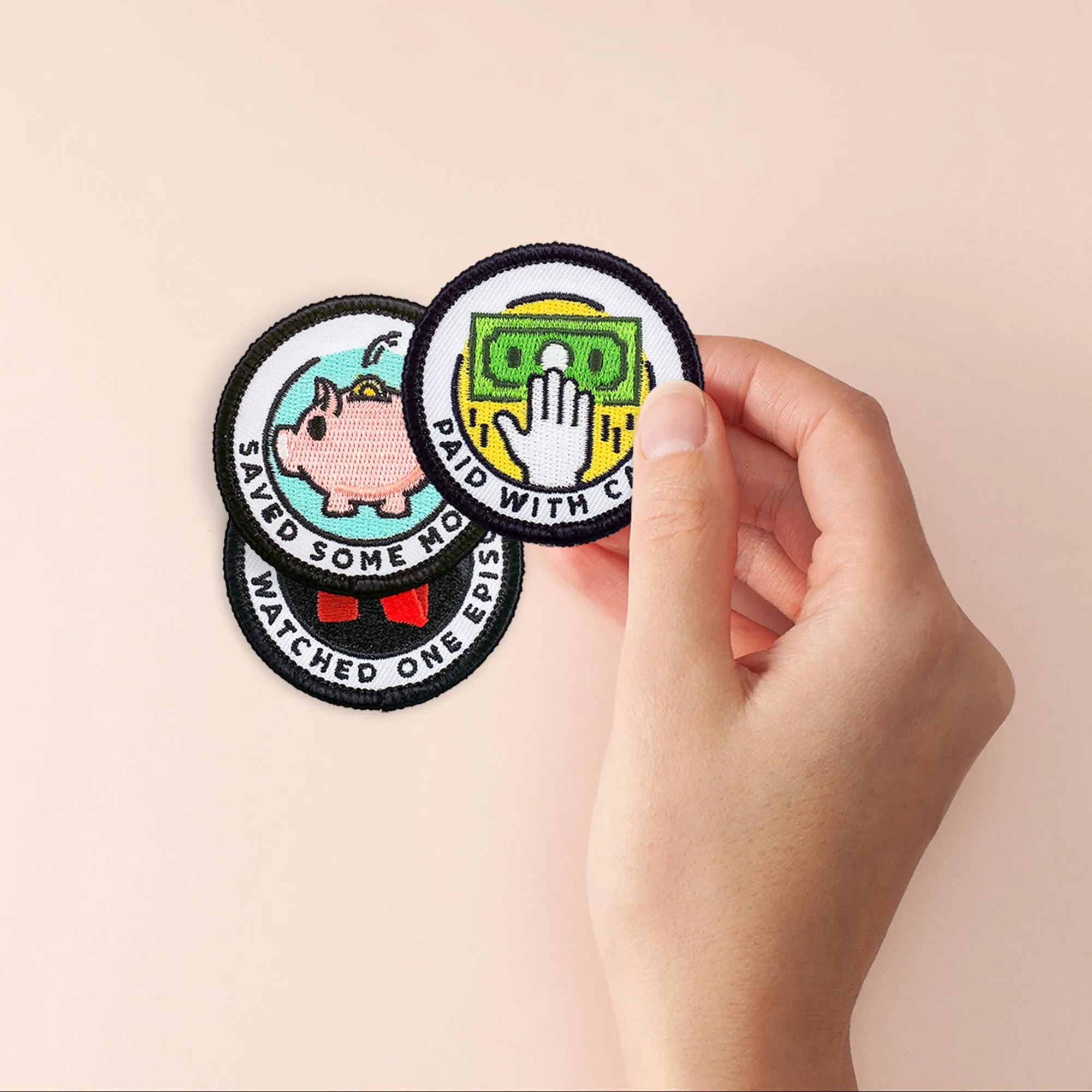Adulting Merit Badge Embroidered Iron-On Patches (Achievements - Set 1)