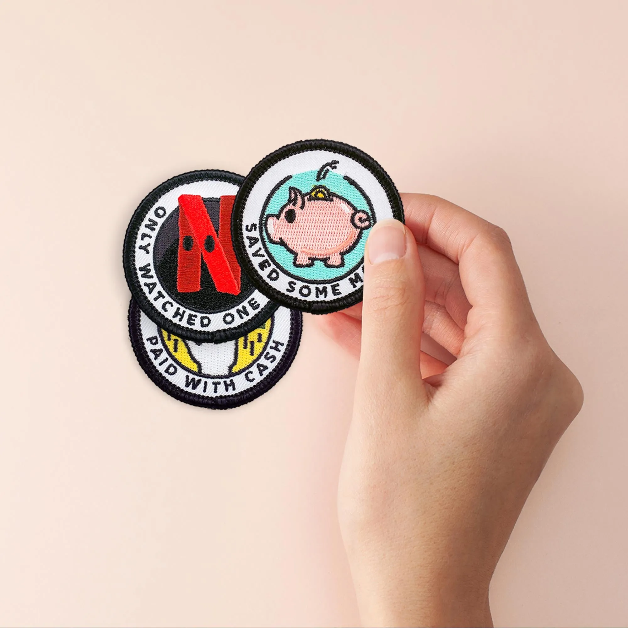 Adulting Merit Badge Embroidered Iron-On Patches (Achievements - Set 1)