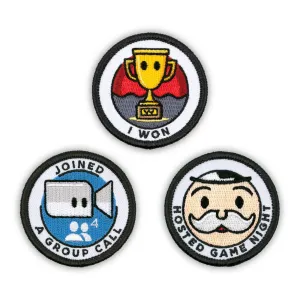 Adulting Merit Badge Embroidered Iron-On Patches (Achievements - Set 3)