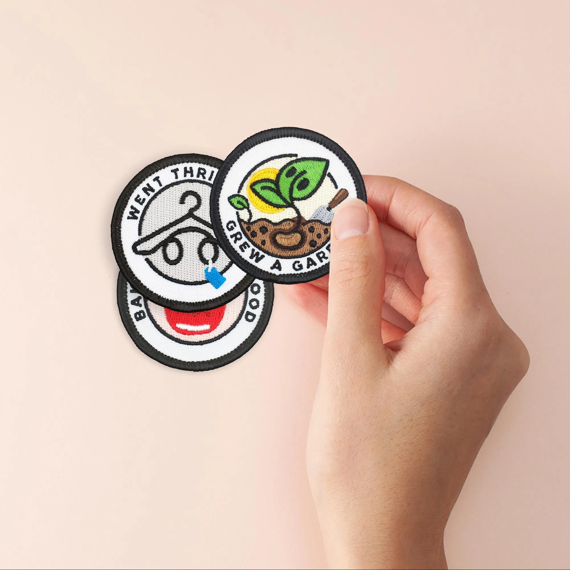 Adulting Merit Badge Embroidered Iron-On Patches (Achievements - Set 5)