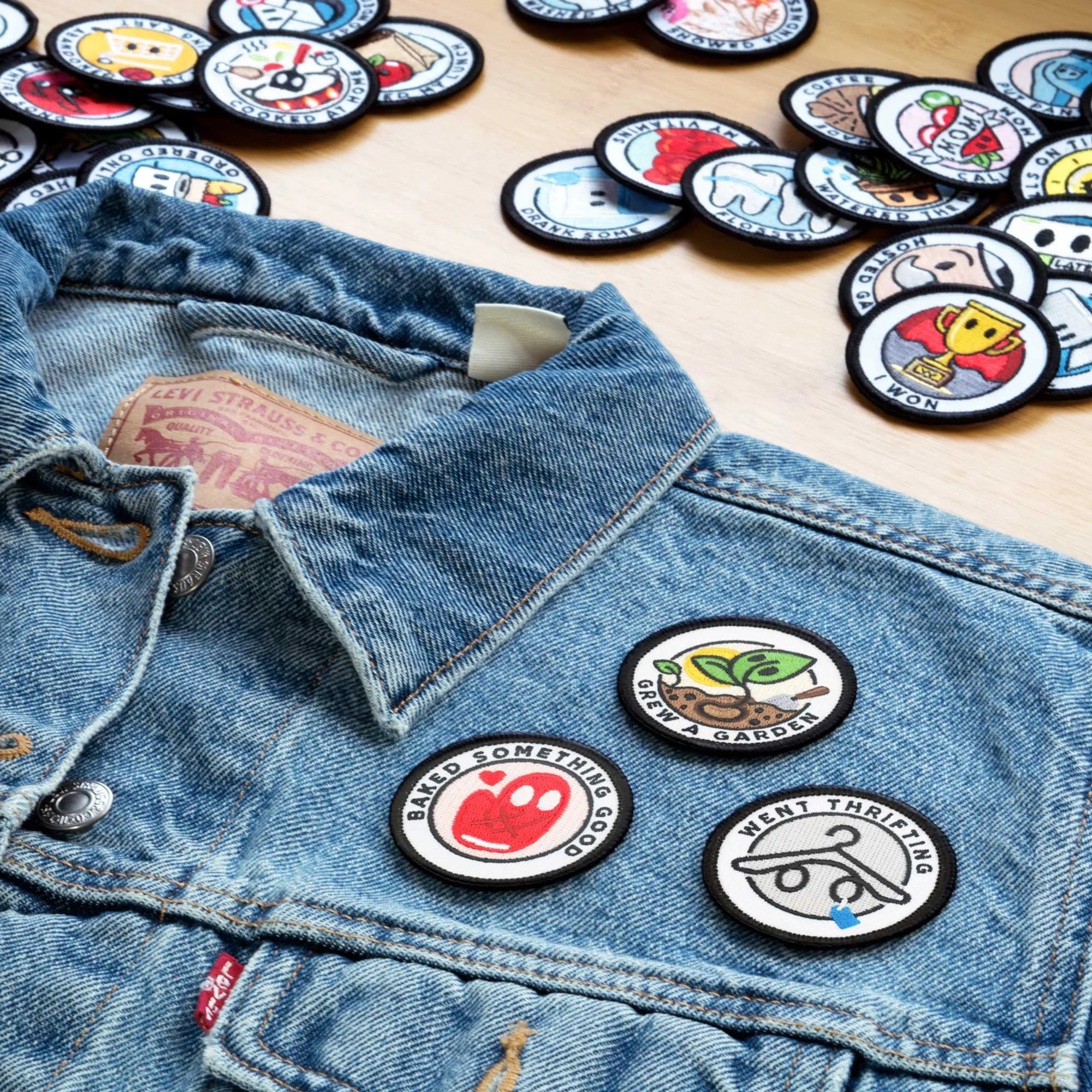 Adulting Merit Badge Embroidered Iron-On Patches (Achievements - Set 5)